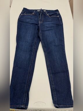 Seven 7 Jeans Dark Denim Indigo Straight Leg Women's Blue Jeans size 14